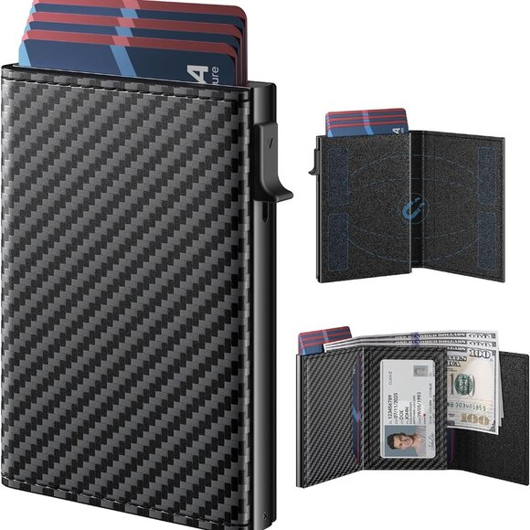 Elegantly Crafted Men's Wallet - RFID Slim Design with Premium Leather Lining - Picture 1 of 9